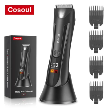 Cosoul Tagliacapelli per il corpo per uomo Trimmer a sfera Rasoio per peli pubici Area intima Depilazione Bikini Trimmer Donna Trimmer inguine 1