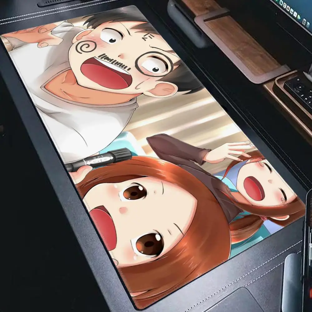 Игровой коврик для мыши, большой коврик для мыши, коврик для мыши с каракай, жузу, без такаги-сана, компьютерный коврик для мыши, резиновый коврик для клавиатуры, Настольный коврик