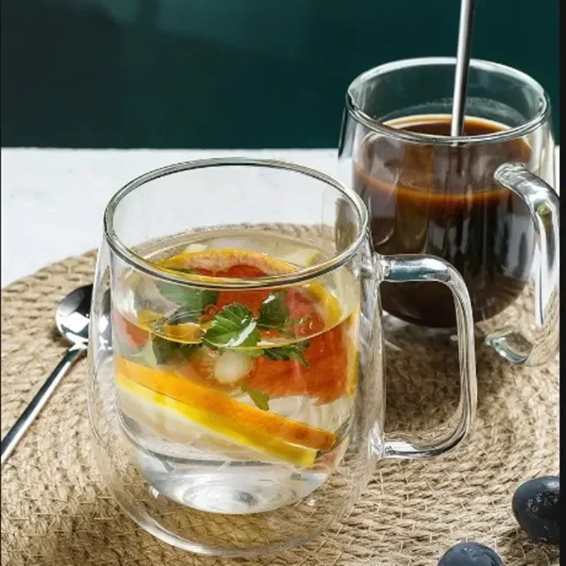 Double Wall Glass Tea Cups - أكواب شاي زجاجية بجدا...