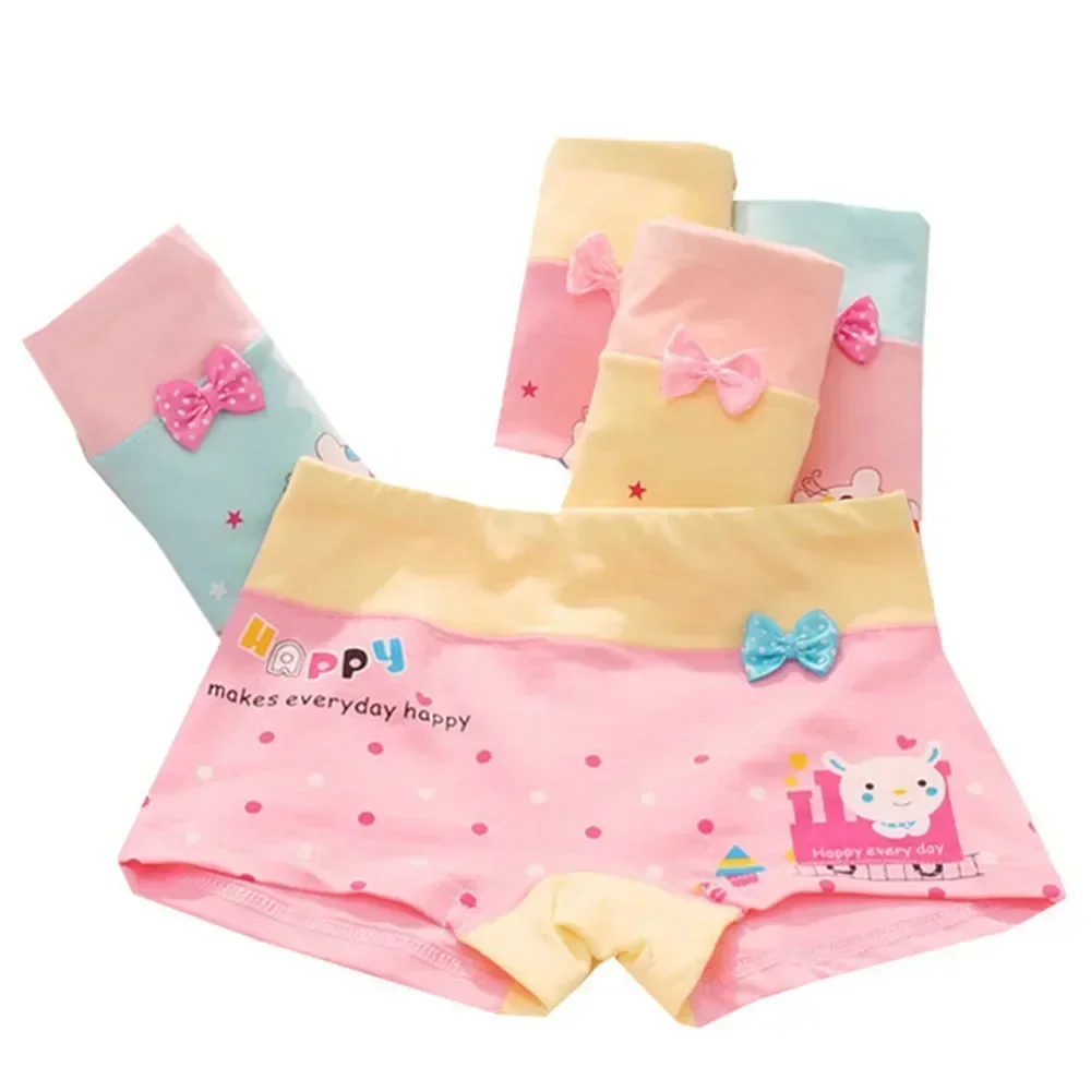 Girls' All Cotton Flat Angle Underwear Little Girls' Shorts Cartoon Fine Woven Cotton Class A Baby 1-3 Years Old girls underwear,children underwear