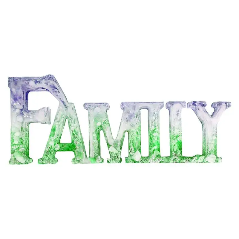 

Resin Casting Molds Silicone Molds Family Pattern Epoxy Resin Mold For DIY Decoration Used To Make Beautiful Home Decoration