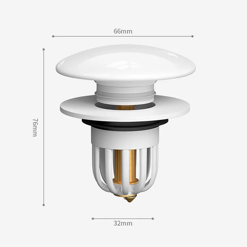 Bathroom Sink Plug Push-Type Anti-Rust