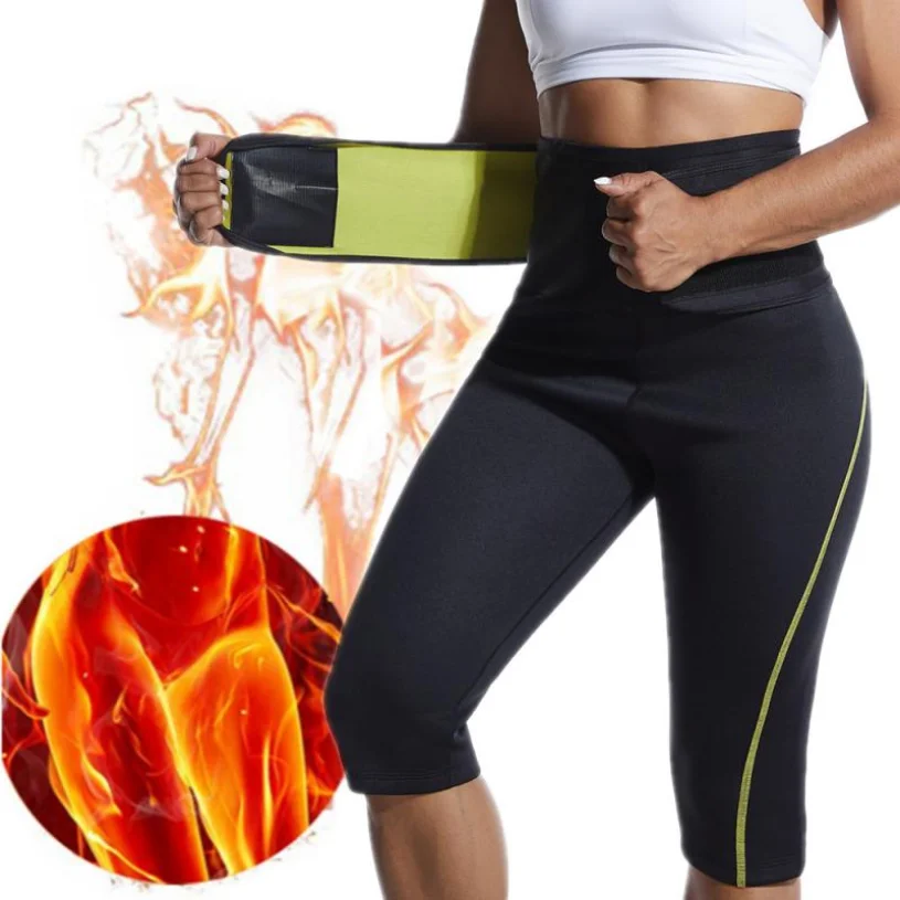 

Body Shaper Women Sweat Sauna Suits Pants Short Slimming Sheath Flat Belly High Waist Trainer Tummy Fat Burner Hip Bum Lifter