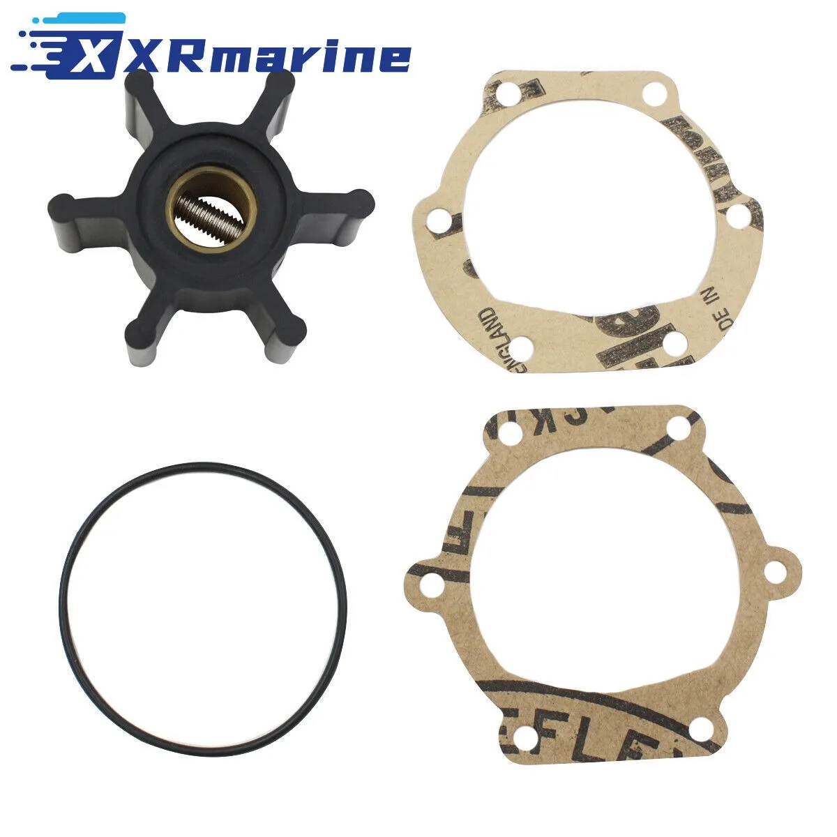Für Johnson 09-810B-1 Jabsco 653-0001 oder Yanmar F4B 128990-42200 Meerwasserpumpenlaufradsatz, ersetzt für Volvo 876097 CEF 500101 – Detail 1