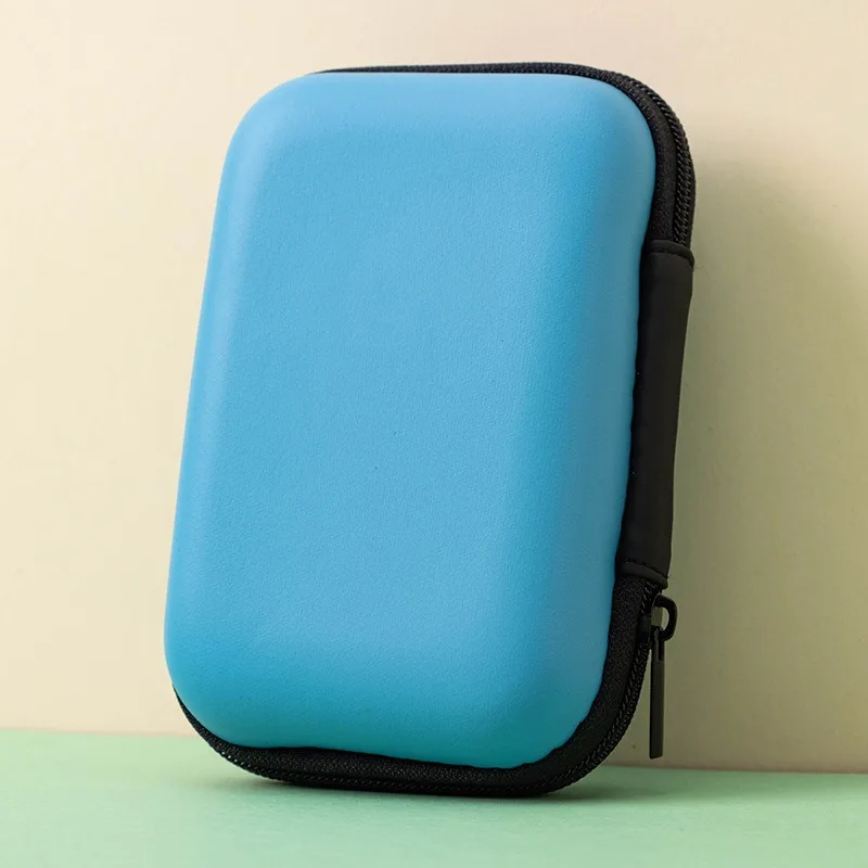 Square Data Cable Storage Zipper Bag Bluetooth Earphone Box Digital Camera Charger Hard Disk  Storage  Practical  Items
