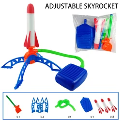 Children's Outdoor Air Rocket Launcher Set - Foot - Powered Soaring Fun Toy (Rocket 3pcs)