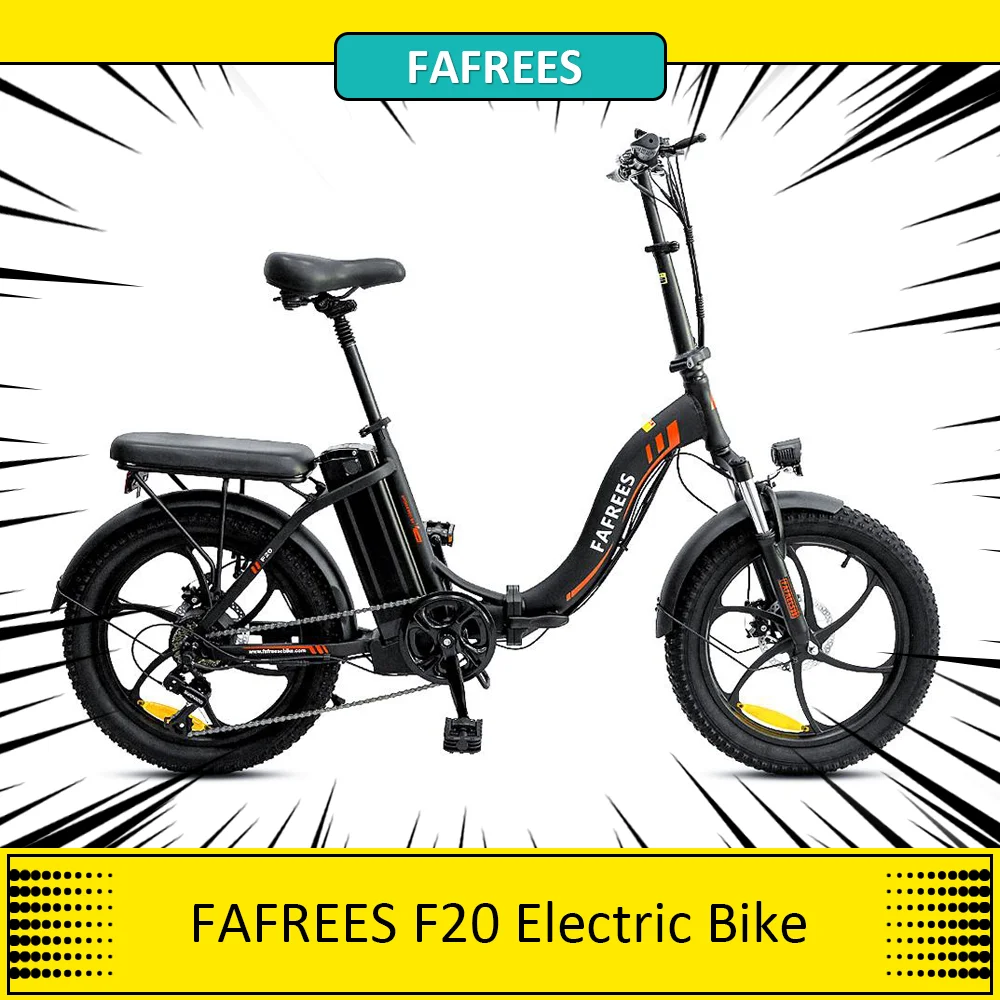 Fafrees F20 Bici Elettrica Telaio Pieghevole Da 20 Pollici E-Bike Ingranaggi A 7 Velocità Con Batteria Al Litio Rimovibile 250W 36V 15Ah