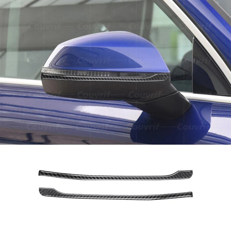 

Автомобильная крышка из углеродного волокна, полоса на бампер для зеркала заднего вида, декоративная наклейка для Audi Q5 FY 2018-2022, углеродная наклейка, автомобильные аксессуары