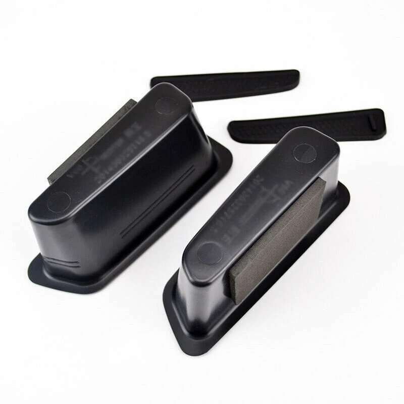 Vesul Portaoggetti Laterale Per Volvo S60 E V60 2009-2018 - Vassoio Maniglia In ABS Nero Con Tappetino