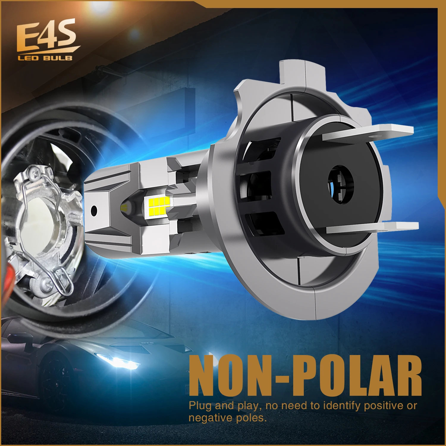 High-Performance H7 LED Canbus Headlight Bulb, 12V