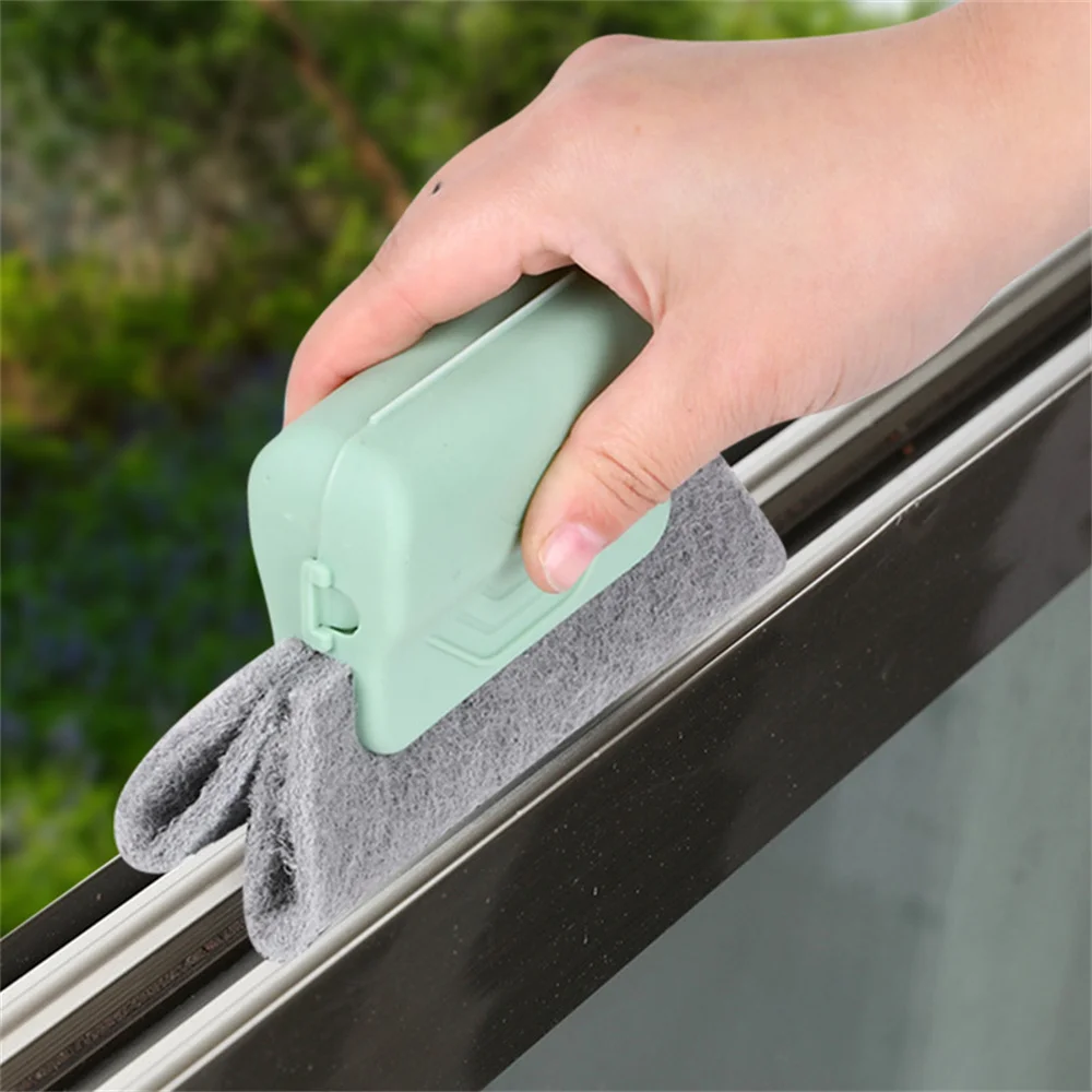 Window Groove Cleaning Brush - Green