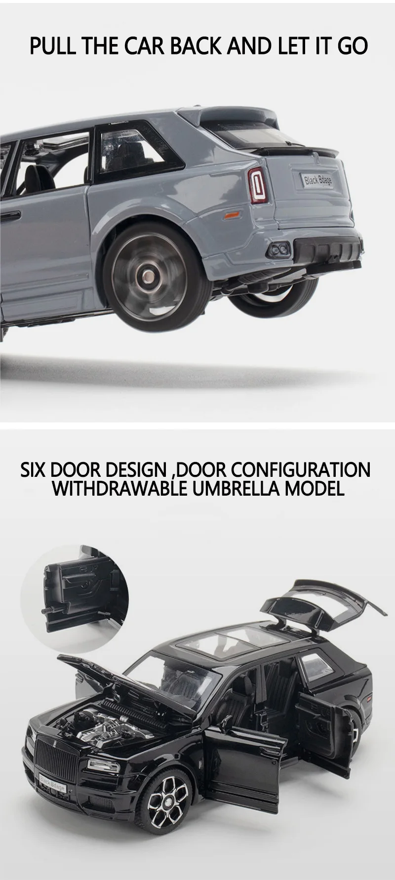 Metal Cars Toys Scale 1 :32 Rolls Royce Cullinan Caravan Diecast Alloy Car Model For Boys Gift Children Kids Toy Vehicles Sound And Light 15 Metal Cars Toys Scale 1 :32 Rolls Royce Cullinan Caravan Diecast Alloy Car Model For Boys Gift Children Kids Toy Vehicles Sound And Light