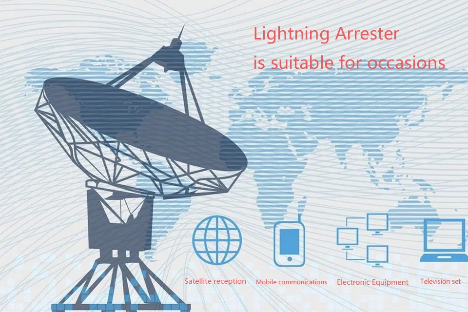Arrester, Protetor de Surto para Signal Booster,