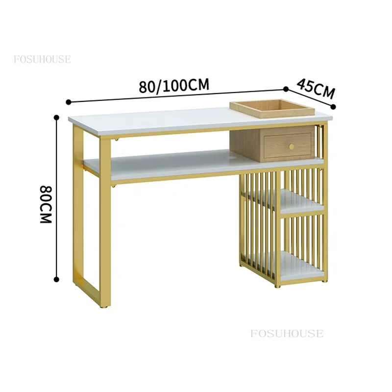 Modern Minimalist Marble Manicure Table and Chair Set Salon Furniture Nordic Nail Table Professional Manicure desk with Drawer Z
