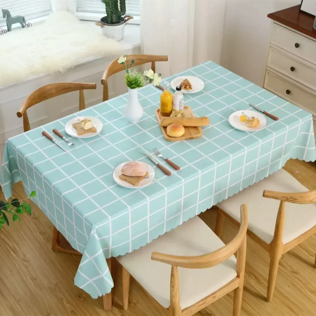 

2024 Table cloth polyester tablecloth round table cloth circular solid white