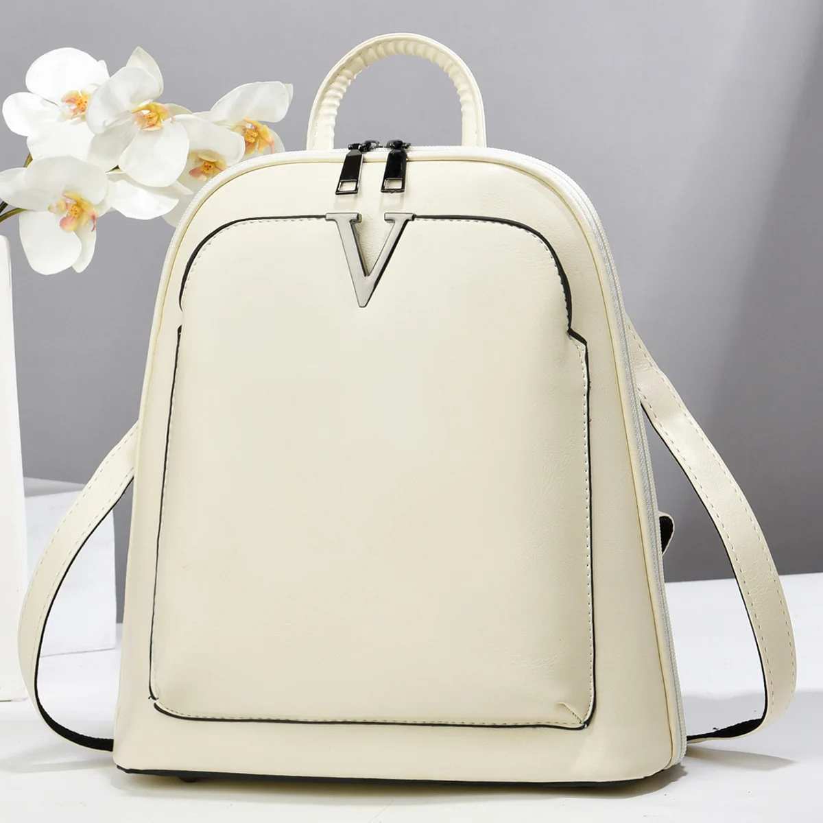Trendy Backpack 2025 Women's Leisure Waterproof Travel Bag Computer Bag Backpack High School Junior High School Student Backpack 3
