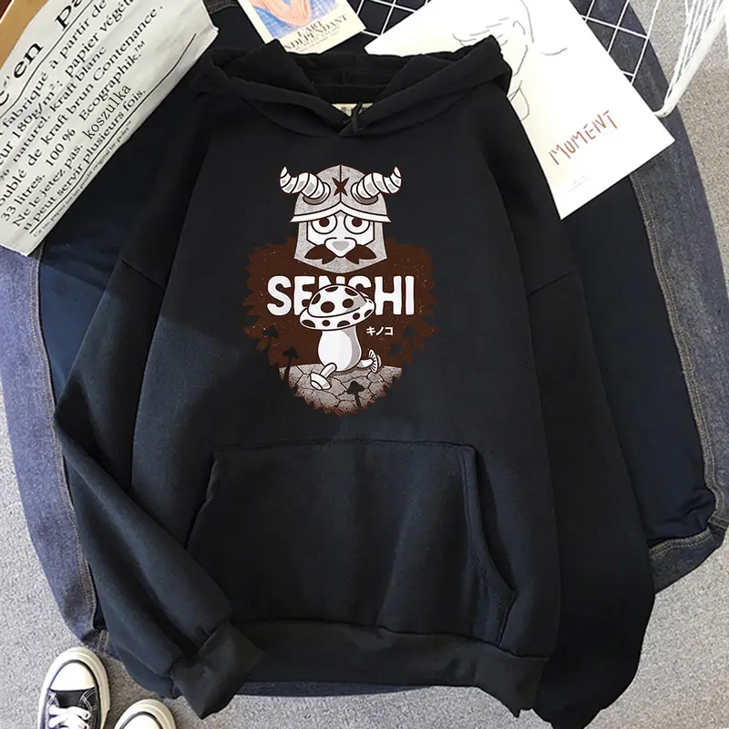Delicious in Dungeon Dwarf Chef Slime Ramen Hoodie Women Walking Mushroom Marathon Hoodies Hot Anime Dungeon Meshi Senshi Hoodys - Image 4
