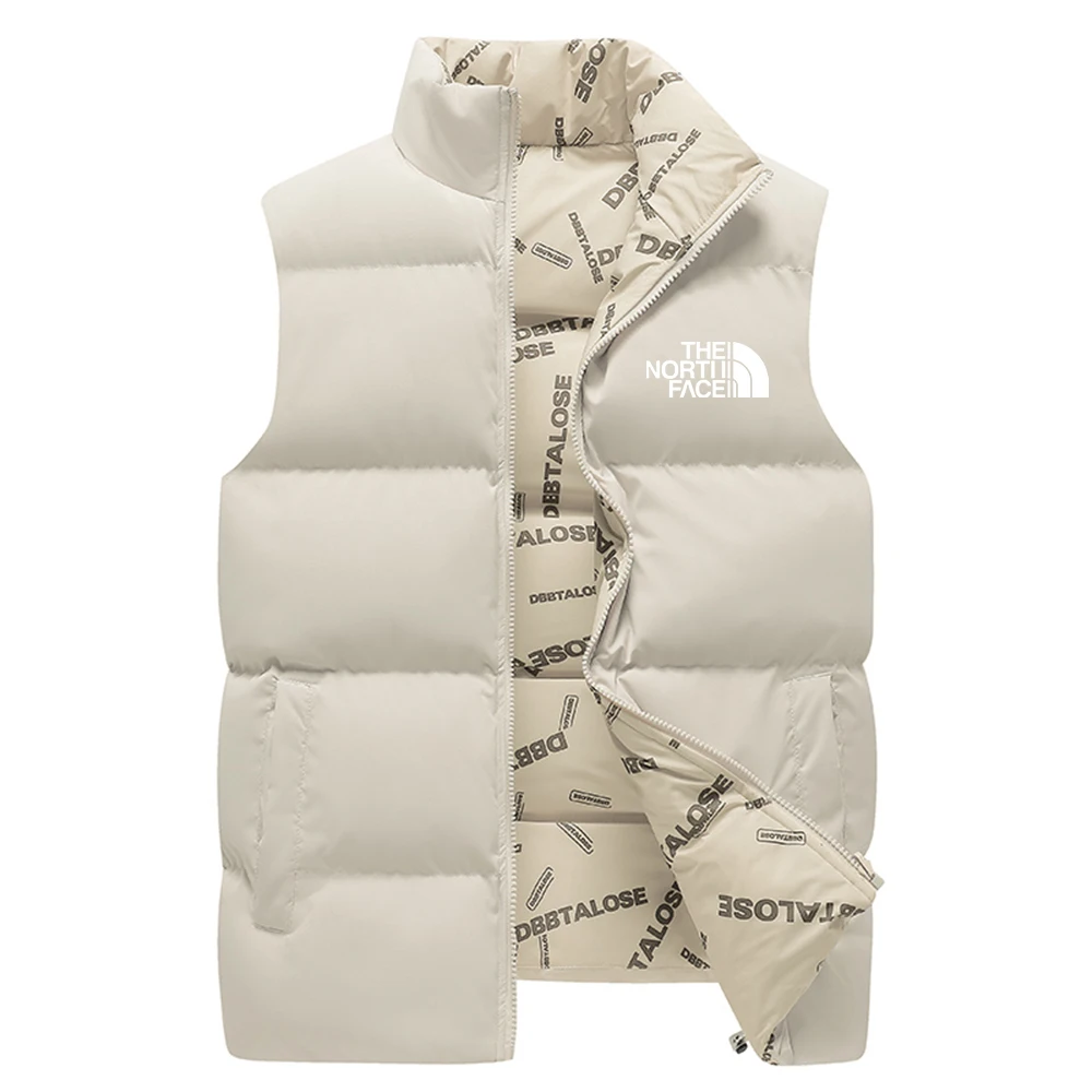 Men's Double-Sided Winter Sleeveless Vest Sports Fashion Top Casual Street Jacket fashionable vests sleeveless vests sleeveless vest casual jacket