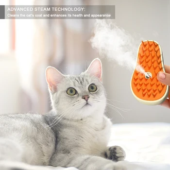 Electric Dog Steamer Brush Grooming 3 in 1 Dog Steam Brush Pet Remove Tangles and Loose Hair for Massage Steamy Cat Supplies 2