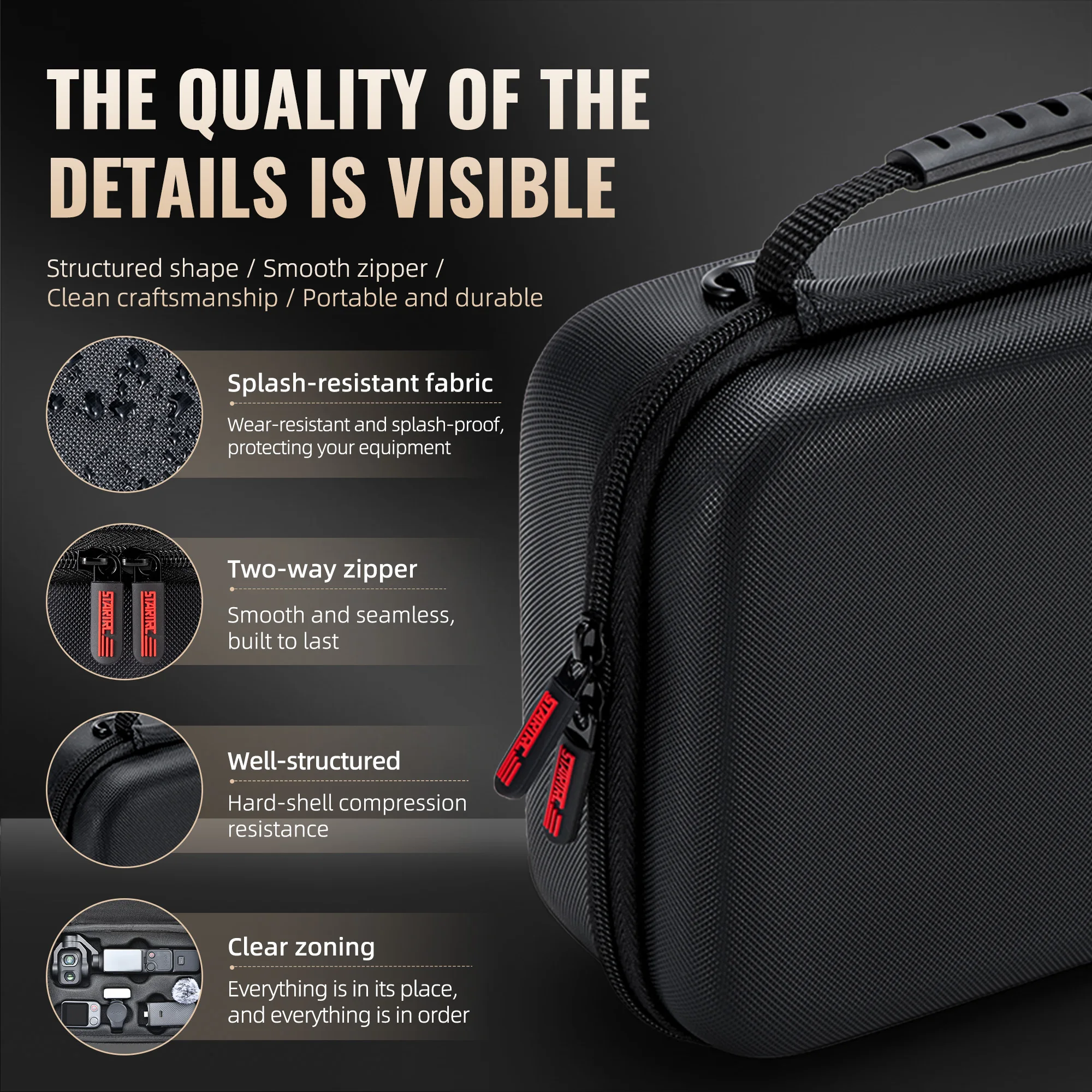 DJI Pocket 4P 휴대용 케이스 PU 휴대용 보관 가방 올인원 숄더백 방수 카메라 여행 가방 액세서리