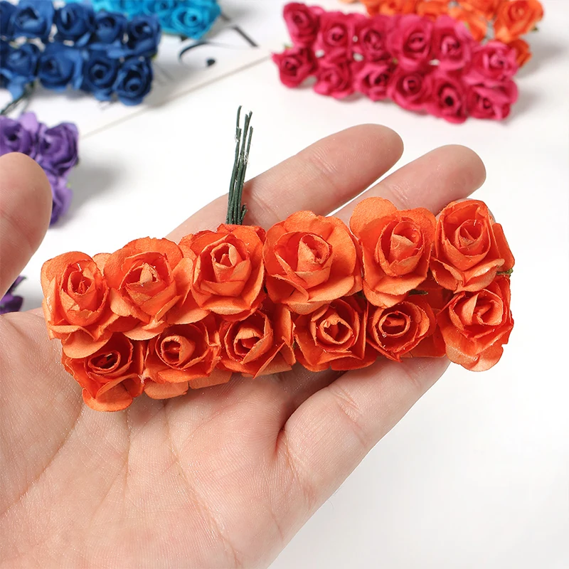 144 Teile/beutel Künstliche Rose Blumenstrauß Hochzeit Girlande Dekorationen für Home Room Party Decortion Gefälschte Blumen Ornamente – Detail 7
