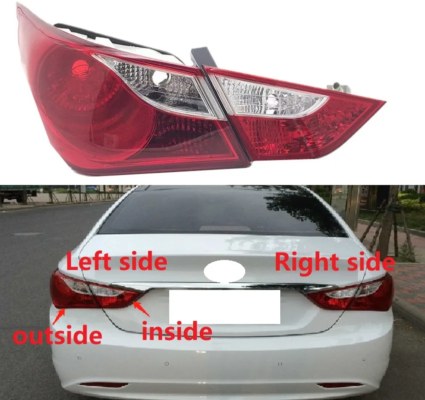 Car LED Tail light Assembly For Hyundai Sonata 2011 2012 2013 2014 Auto Brake Lamp Turn signal