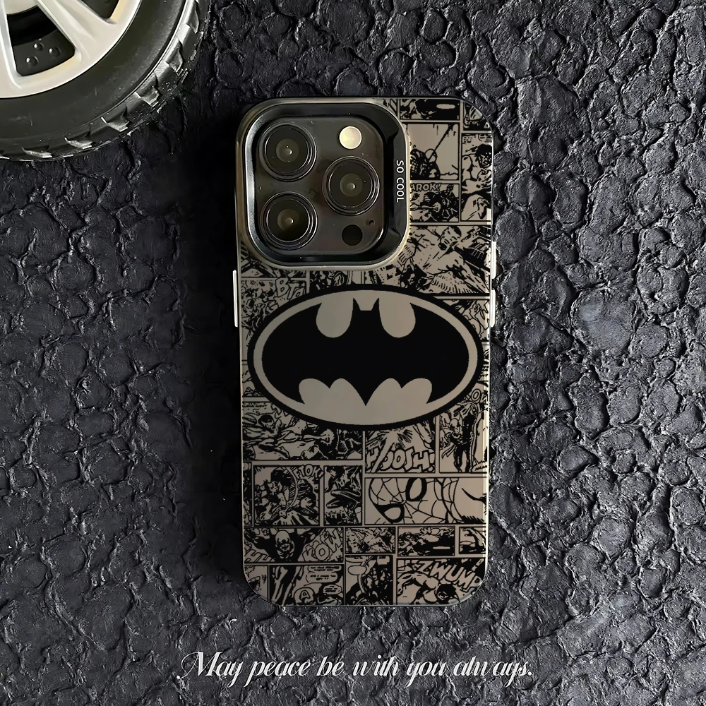 Batman-Themed Anti-Fall Matte Phone Case