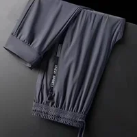 Ice Silk Sports Pants Women's Loose Casual Thin Summer Qui Dry Trousers Commute Sle Korean Version Long Straight Leg Pants