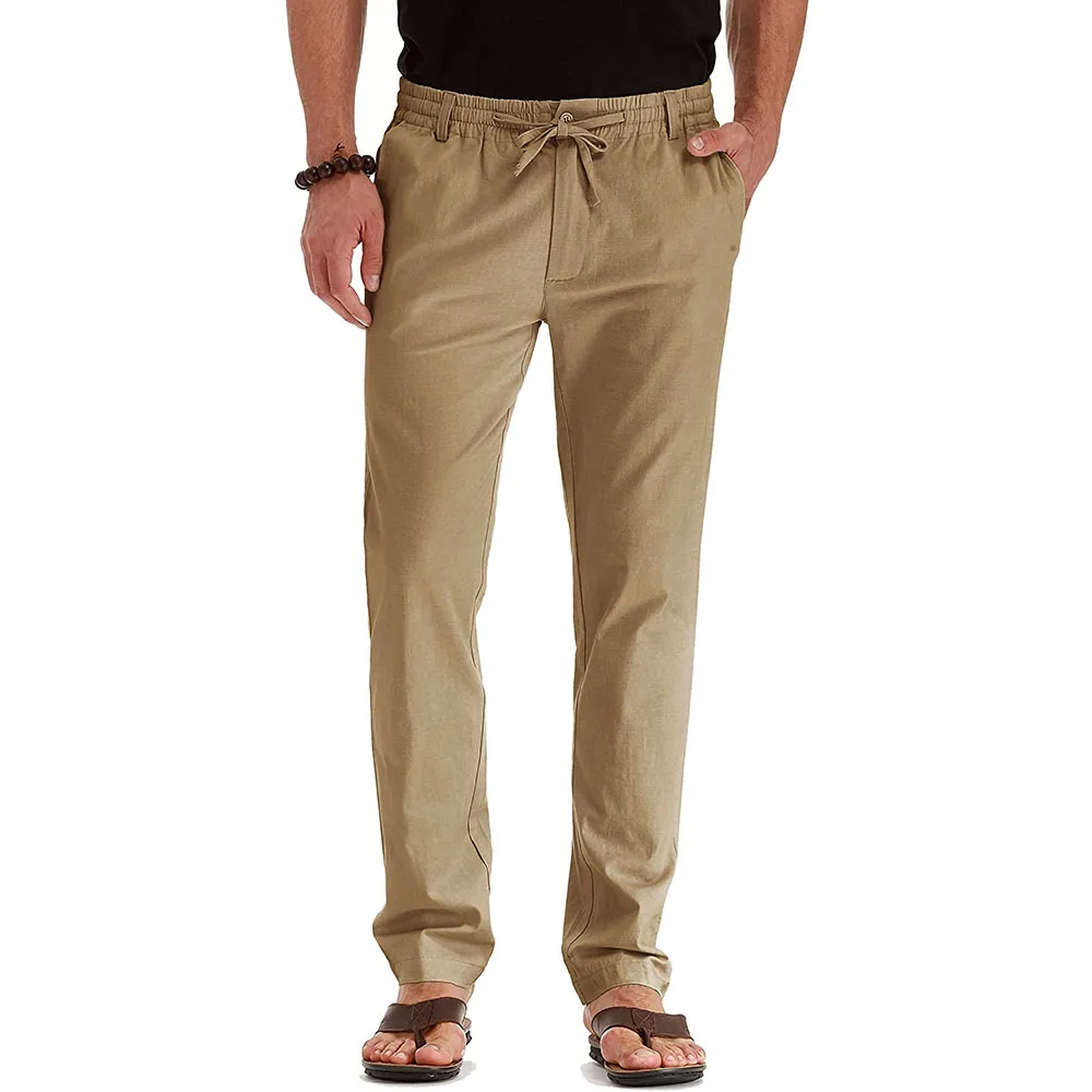 Casual Pants Elastic Waist and Rope Lace-up Combo Belt Over The Rope Suitable for Business Outing Hiking