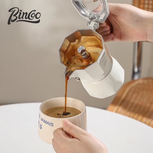 Bincoo Dual Valve Mocha Pot Electric Ceramic Stove Is Suitable For Brewing Coffee With 600W and 220W Household Espresso Tools 1