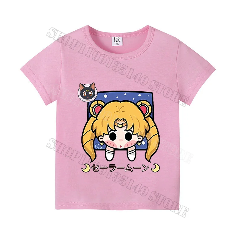 Colorful Cotton Cartoon Print T-Shirt