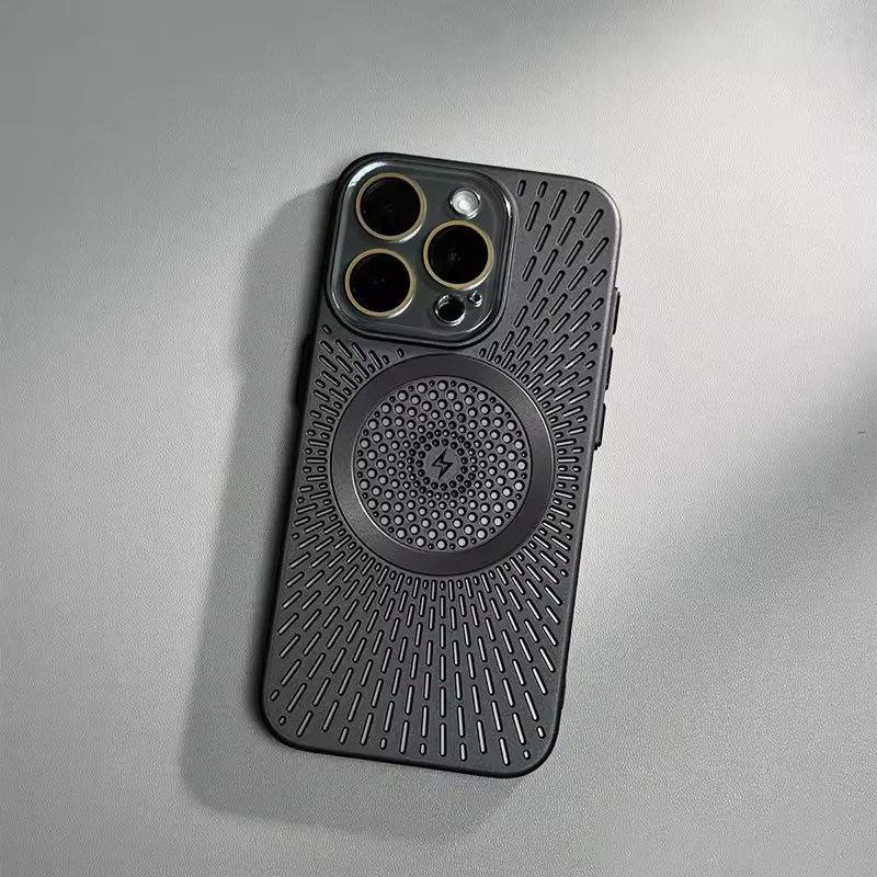 Sleek Ultra Slim Heat-Breathable Magnetic Phone Case with Lens Overlay