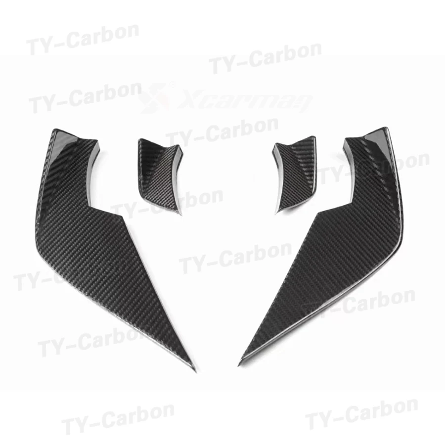 건식 탄소 섬유 앞 범퍼 디퓨저 스플리터 카나드 사이드 핀 플랩 BMW M3 M4 G80 G82 G83 2021 + 자동차 스타일링 FRP