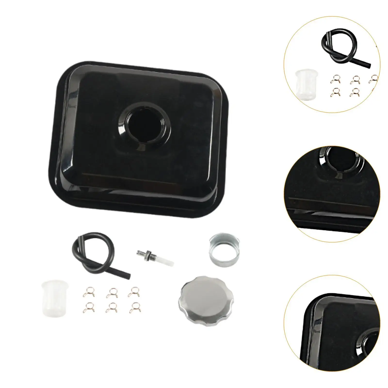 Motorcycle Gas Tank Replacement Sturdy Easy to Install Iron Gas Container 3L