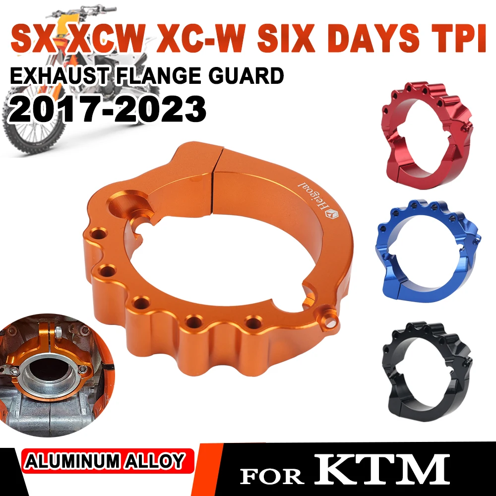 Motocross Exhaust Flange Guard Tip Muffler Pipe Clamp For KTM 250 300