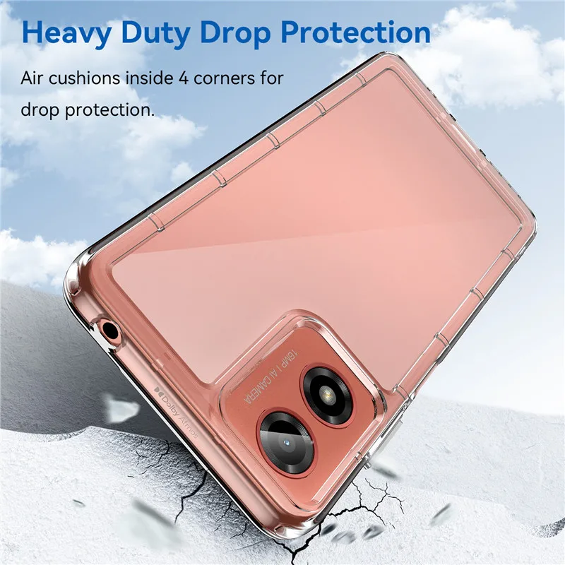 Per Motorola Moto G24 Custodia Motorola Moto G24 Cover Tpu Border Acrilico Backplane Custodie Per Telefono Moto G24 G34 G04 G54 G14 G84 Funda