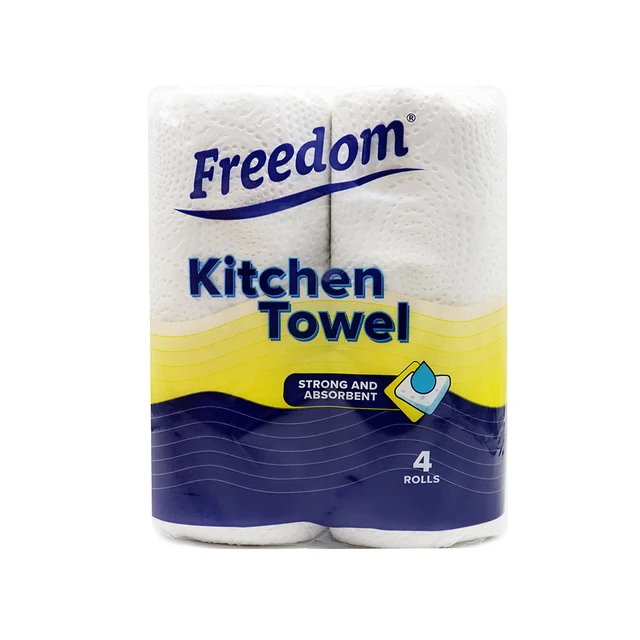 Freedom Rhino Kitchen Towel 2 Ply 4 Pack, Strong Absorbent Multipurpose Rolls for Home and Commercial Cleaning 1 Freedom Rhino Kitchen Towel 2 Ply 4 Pack, Strong Absorbent Multipurpose Rolls for Home and Commercial Cleaning 1