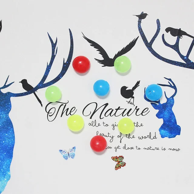 45/60mm Stick Wall Ball Glowing Fidget Toy Squash Xmas Sticky Target Ball Aldult Decompression Throw Stress Reliefer Kids Gift 2