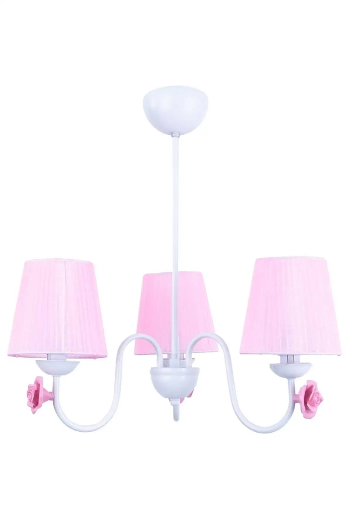 DOLBOVI Samara 3-piece young room chandelier white (pink hat)