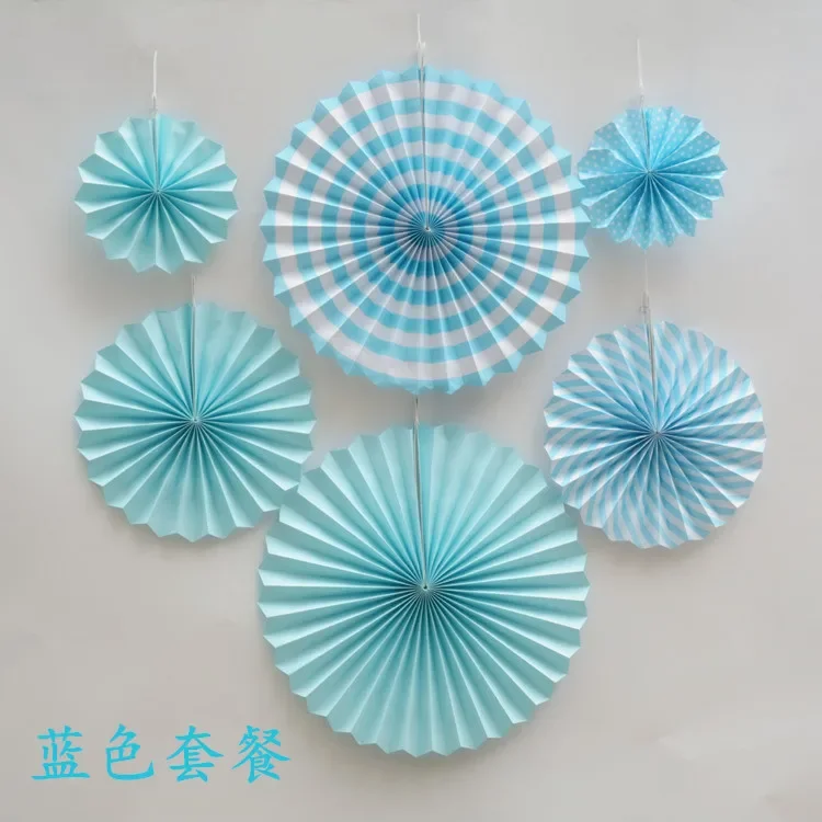 Vert Foncé-4 Pouces--Éventail De Fleurs Origami Fait à La Main, Fleur En Papier Accent'abeille