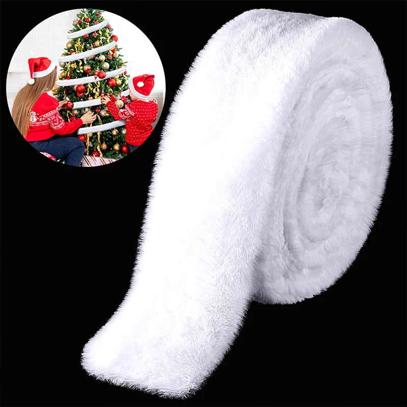 Imitation Rabbit Fur Ribbon Tapes Strip Faux Fur Fluffy Trim Trimming Fabric DIY Apparel Sewing Accessories Xmas Decoration 1.5m fur fabric