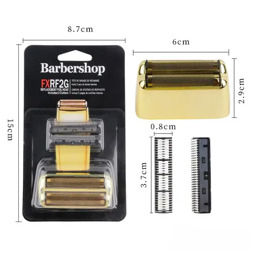 FXRF2 Professional Barber Shaver Double Replacement Foil And Blade Set Cordless Foil Shavers Replacement Heads - Image 3