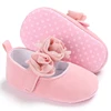 Baby Girls Fashion Lace Lace Solid Color Princess Shoes Comfortable Soft Sole Non-Slip Toddler Shoes White Baptism First Walker 3