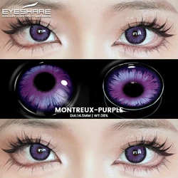 EYESHARE Fantasy White and Red Anime Eye Contact Lenses - Perfect for Halloween and Cosplay Makeup (MONTREUX - PURPLE)