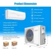 Mini AC Split-System, 17 SEER2 Ductless Air Conditioner w/Pre-Charged Condenser, White (9000BTU, 220V, 17 SEER2) 6