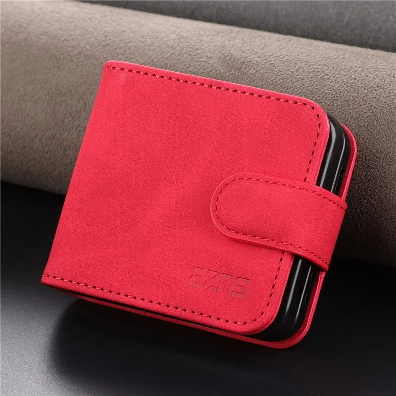 Sleek Magnetic Flip Wallet Case with Card Slot & Stand - Premium PU Leather Cover