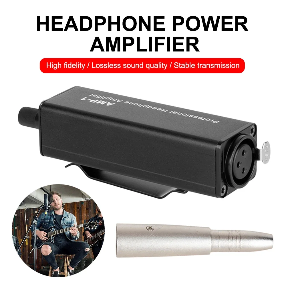 Headphone Amplifier Converter XLR To 3.5MM Audio Interface Aluminum Alloy Passive for Stage Performance