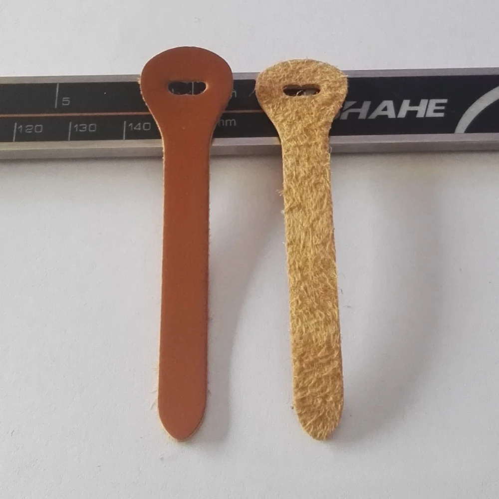 Set of 10 Chic Faux Leather Long Strip Zipper Pullers