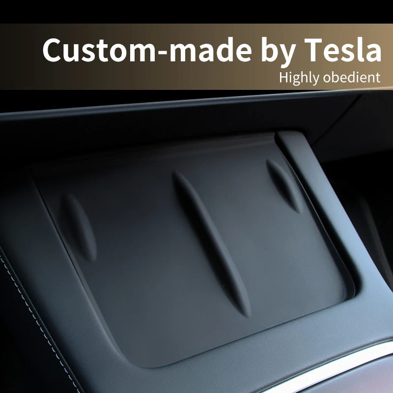 Car Wireless Charging Anti-Skid Silicone Pad Center Console Non Slip Mat For Tesla Model 3/Y wireless charging pad car non slip mat non slip mat silicone anti slip pad silicone anti skid pad