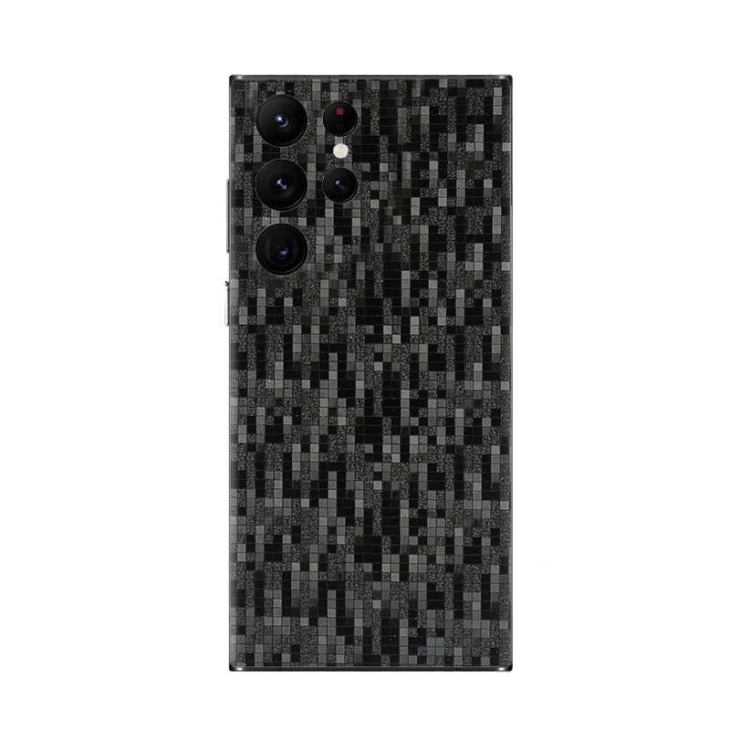 3D Camo Crocodile Snake Skin Film Wrap Skin Phone Back Paste Sticker Per Samsung Galaxy S22 Ultra S22 + S21 Note 20 A71 4G A52 5G